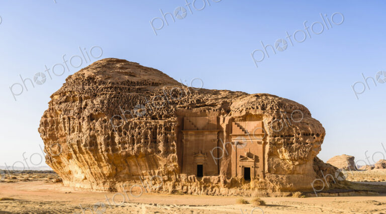 Hegra, also known as Madain Salih, or Al-?ijr, archaeological site, Nabatean carved…